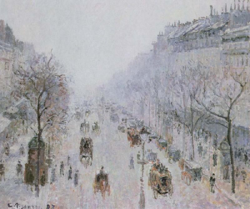 Camille Pissarro boulevard montmartre oil painting picture